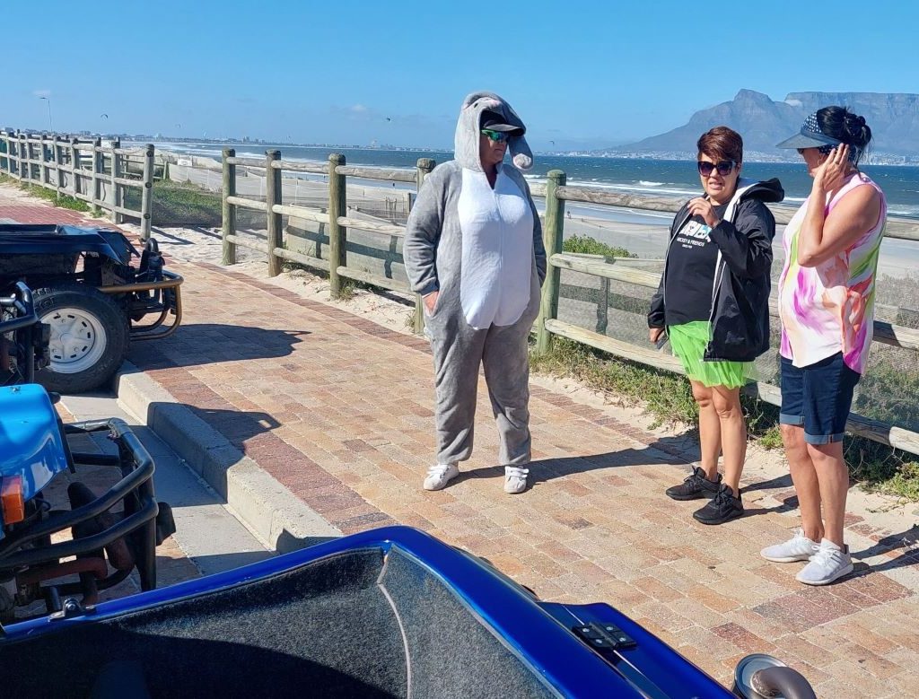 Meeting at Blaauwberg on the Wild Buggers Amazing Race.