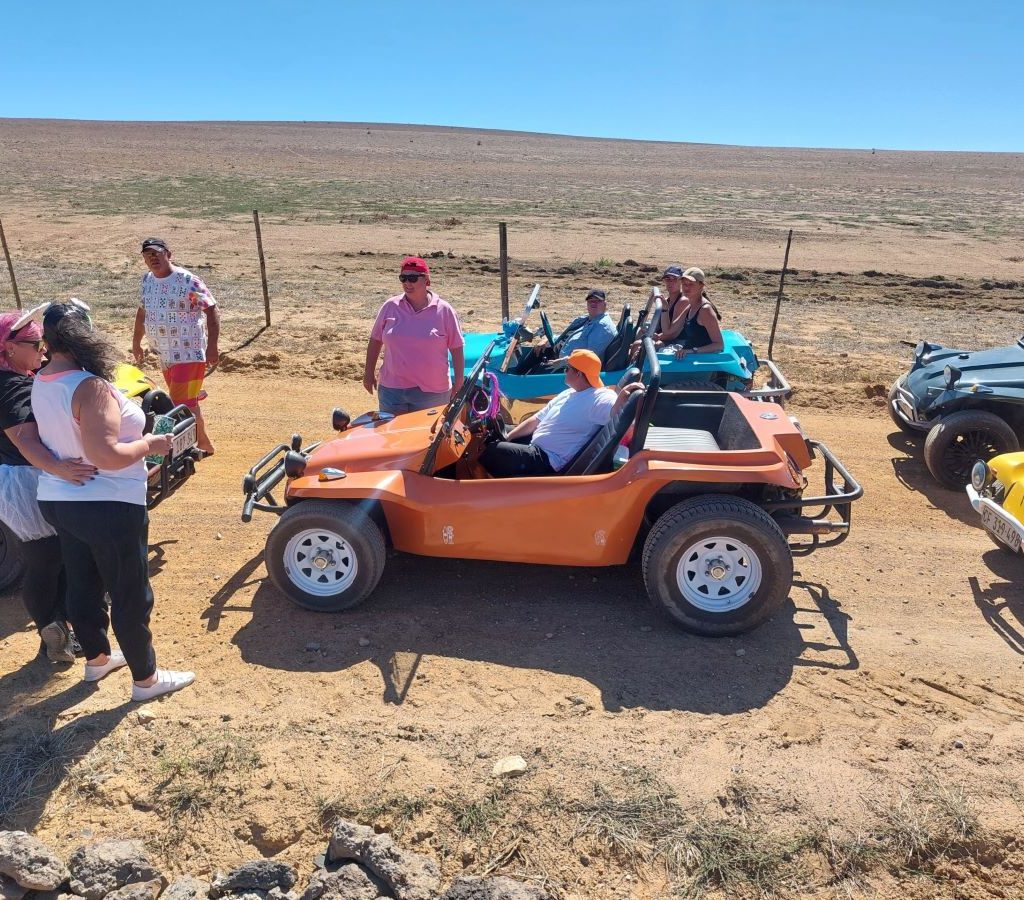 Driving the farm roads on the Wild Buggers Amazing Race.