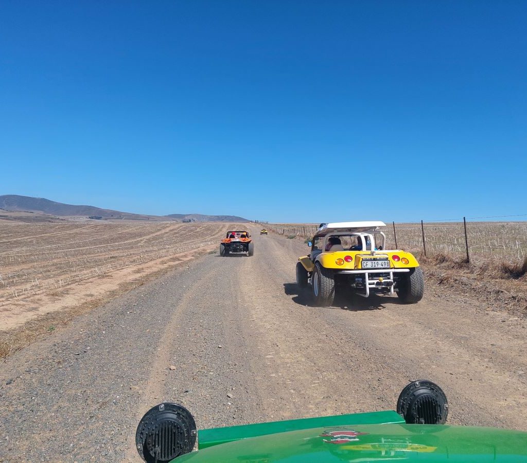 Driving the farm roads on the Wild Buggers Amazing Race.
