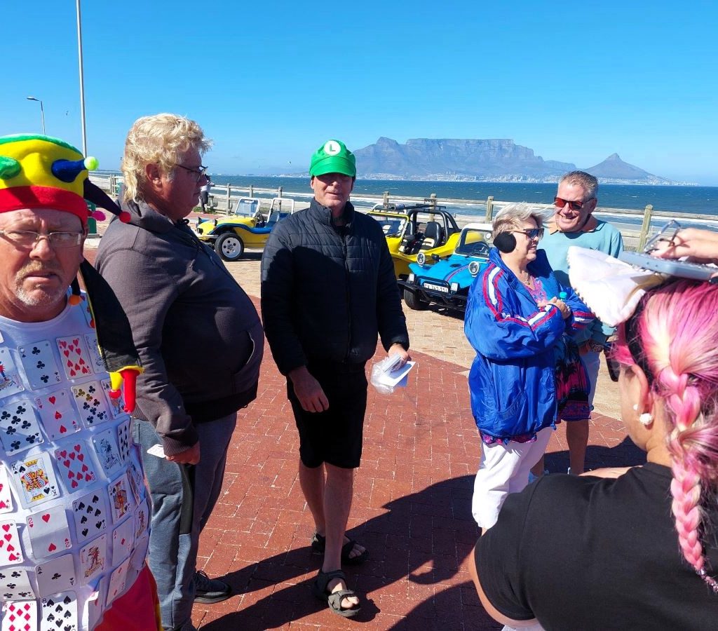 Meeting at Blaauwberg on the Wild Buggers Amazing Race.