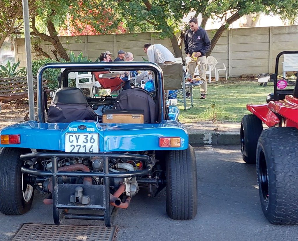 The famous Hugg Bugg, a Kestrel Kart Craft beach buggy belonging to South African racing legend Jessie Huggett, on display at Huis Uitsig.