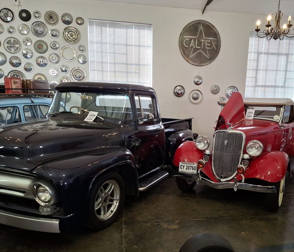 Wild Buggers Beach Buggy Club visiting the Ford Model T Museum in Wellington.