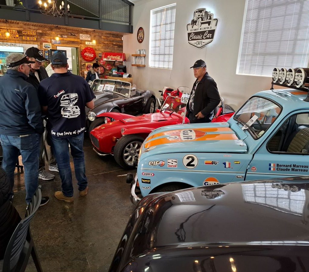 Wild Buggers Beach Buggy Club visiting the Ford Model T Museum in Wellington.