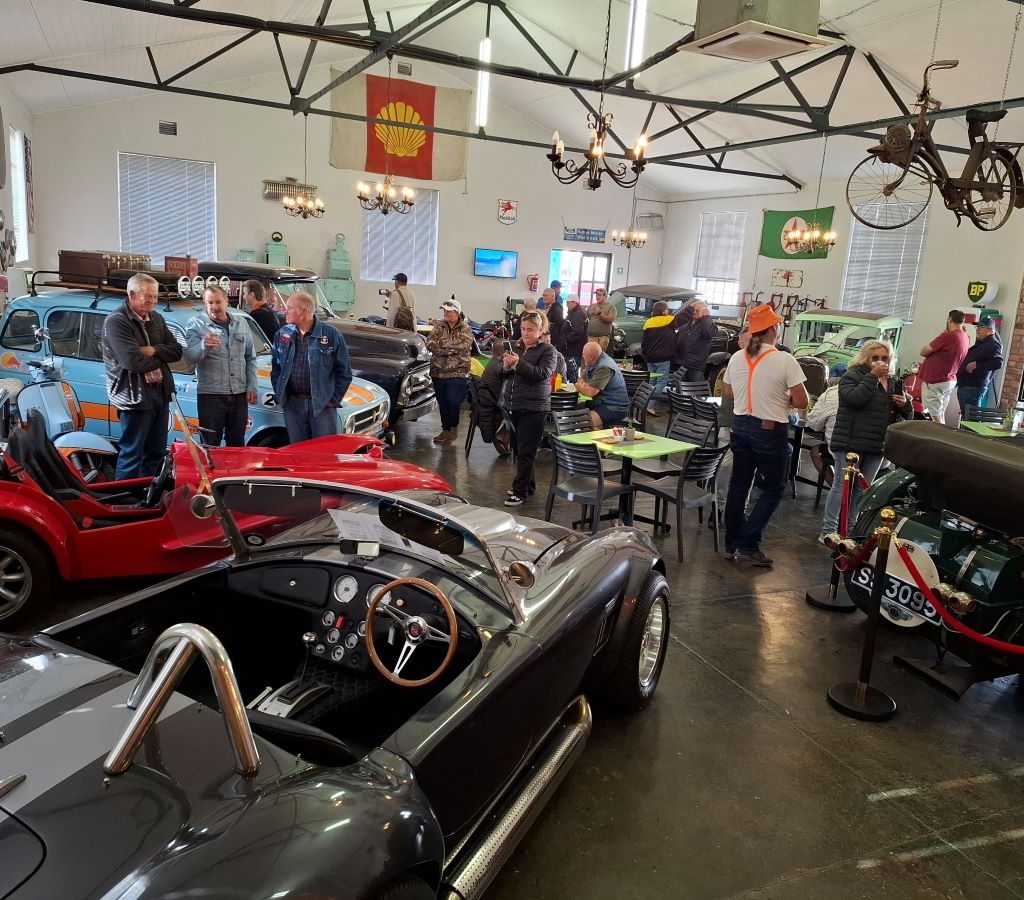 Wild Buggers Beach Buggy Club visiting the Ford Model T Museum in Wellington.