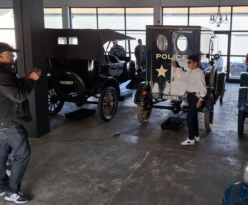 Wild Buggers Beach Buggy Club visiting the Ford Model T Museum in Wellington.