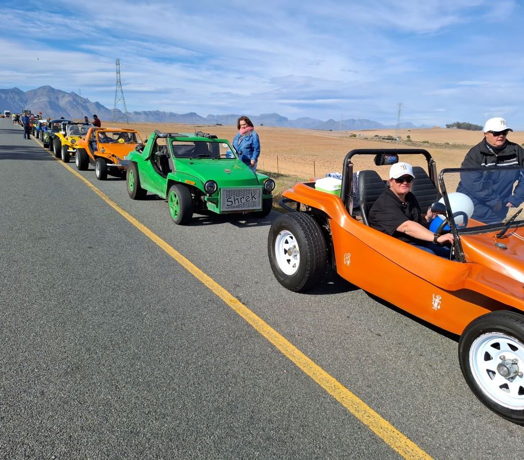 On the side of the road in Hermon to prepare for the big moment