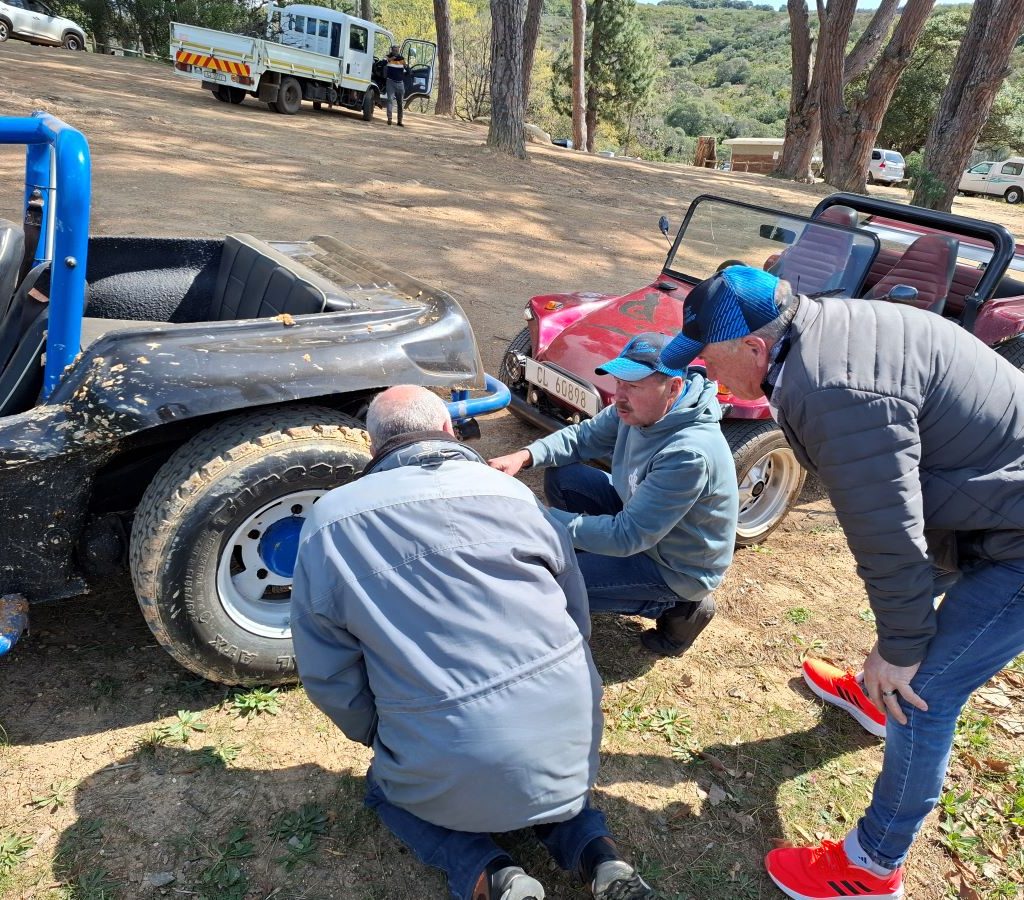 Jessie Huggett helping out during a Wild Buggers Beach Buggy Club event.
