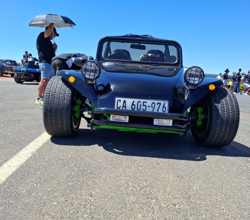 Black Beamish beach buggy at Killarney charity run.