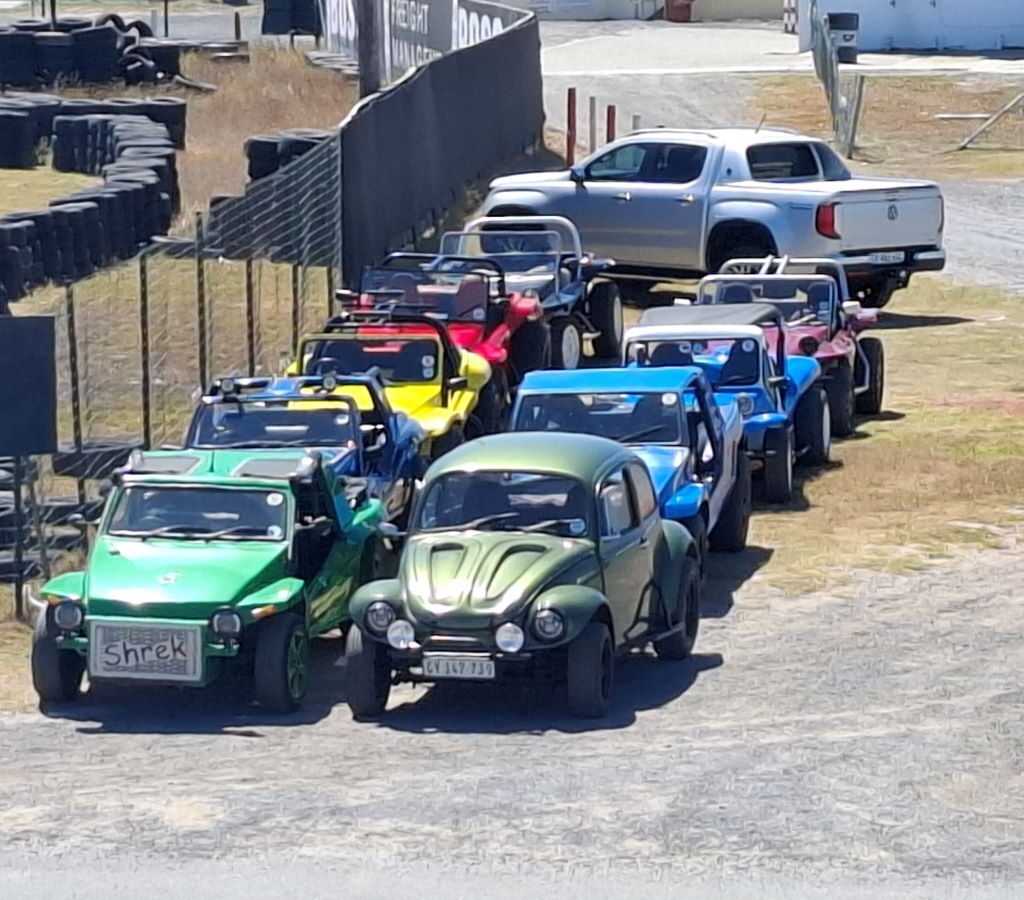 Wild Buggers beach buggies parked and ready for action at Killarney International Raceway for their charity run.