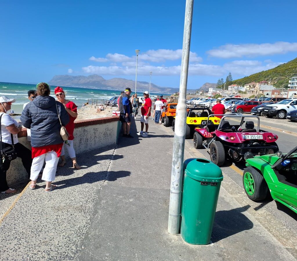 Wild Buggers Beach Buggy Club members enjoying the gifts from Brent and Sam Van Der Weijde during their Valentine's Day run. Friends, food, and classic VWs.