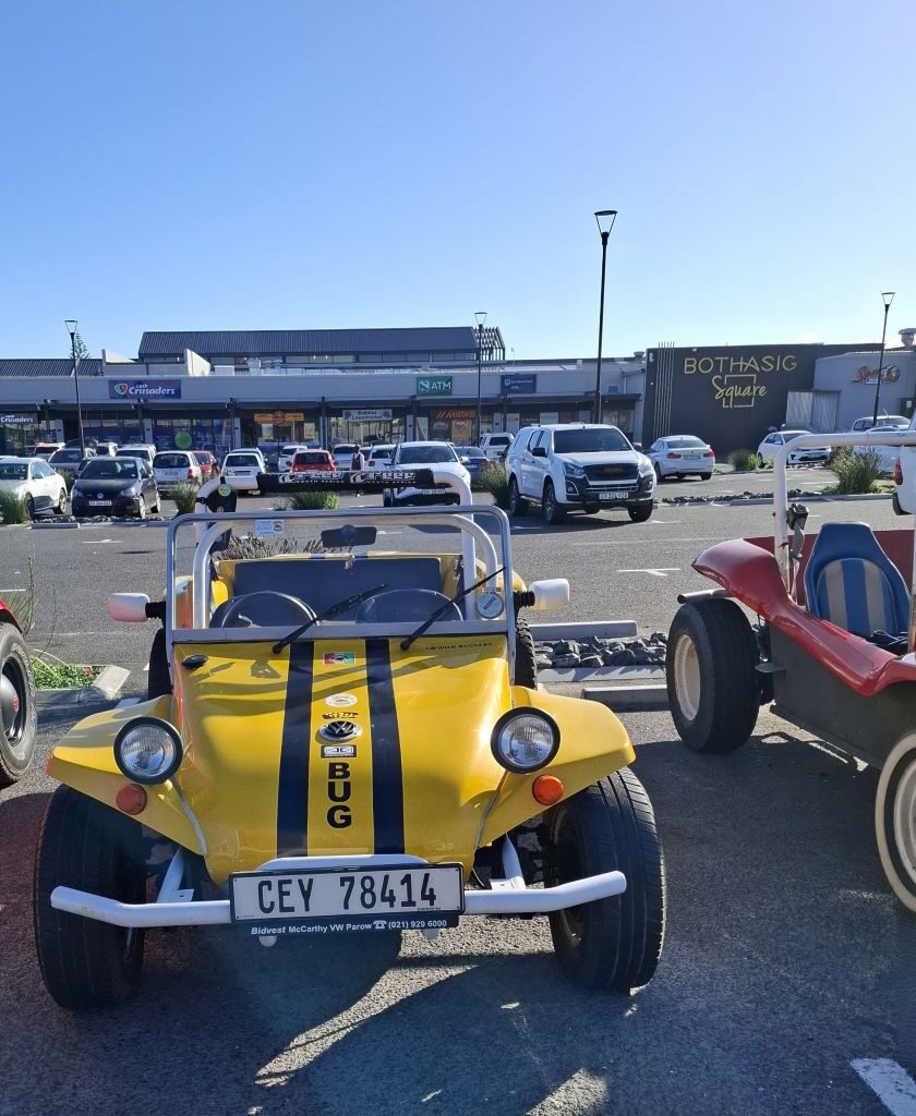 Wiehann’s beach buggy named ‘Bug’ at the Cape Buggy Tour 2025, cruising with classic VW style.