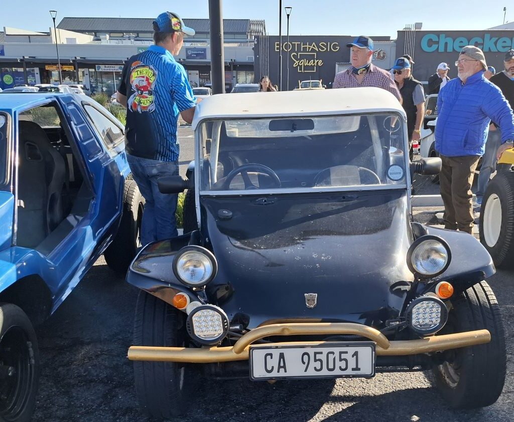 Yolandie driving Ruan’s black Beamish Beach Buggy at the Cape Buggy Tour 2025.