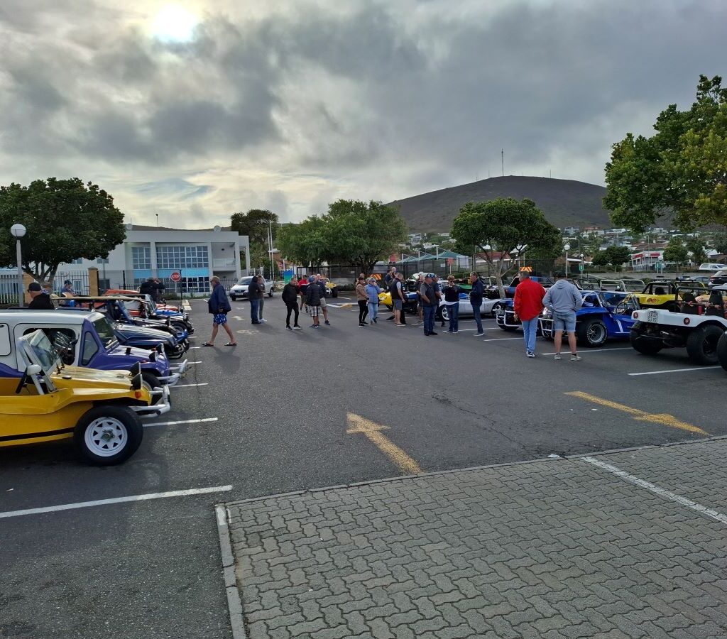 At our meeting point in Panorama, members are chatting and catching up.