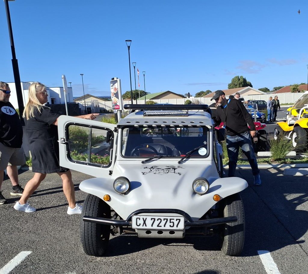 The General, a tough-looking Beach Buggy, lined up at the Cape Buggy Tour 2025 starting point in Bothasig.