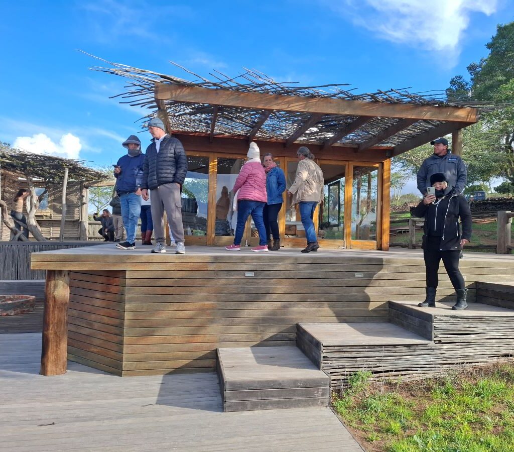 A stunning photo of the house in the "African Savanna" themed location visited by The Wild Buggers Beach Buggy Club during Tony & Sue's Run.