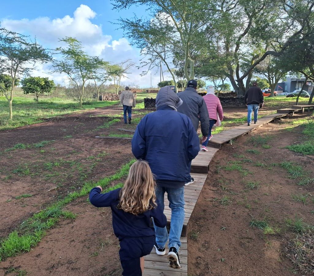 Wild Buggers club members heading back to their VW air-cooled vehicles and Beach Buggies, ready for more activities on Tony & Sue's Run.
