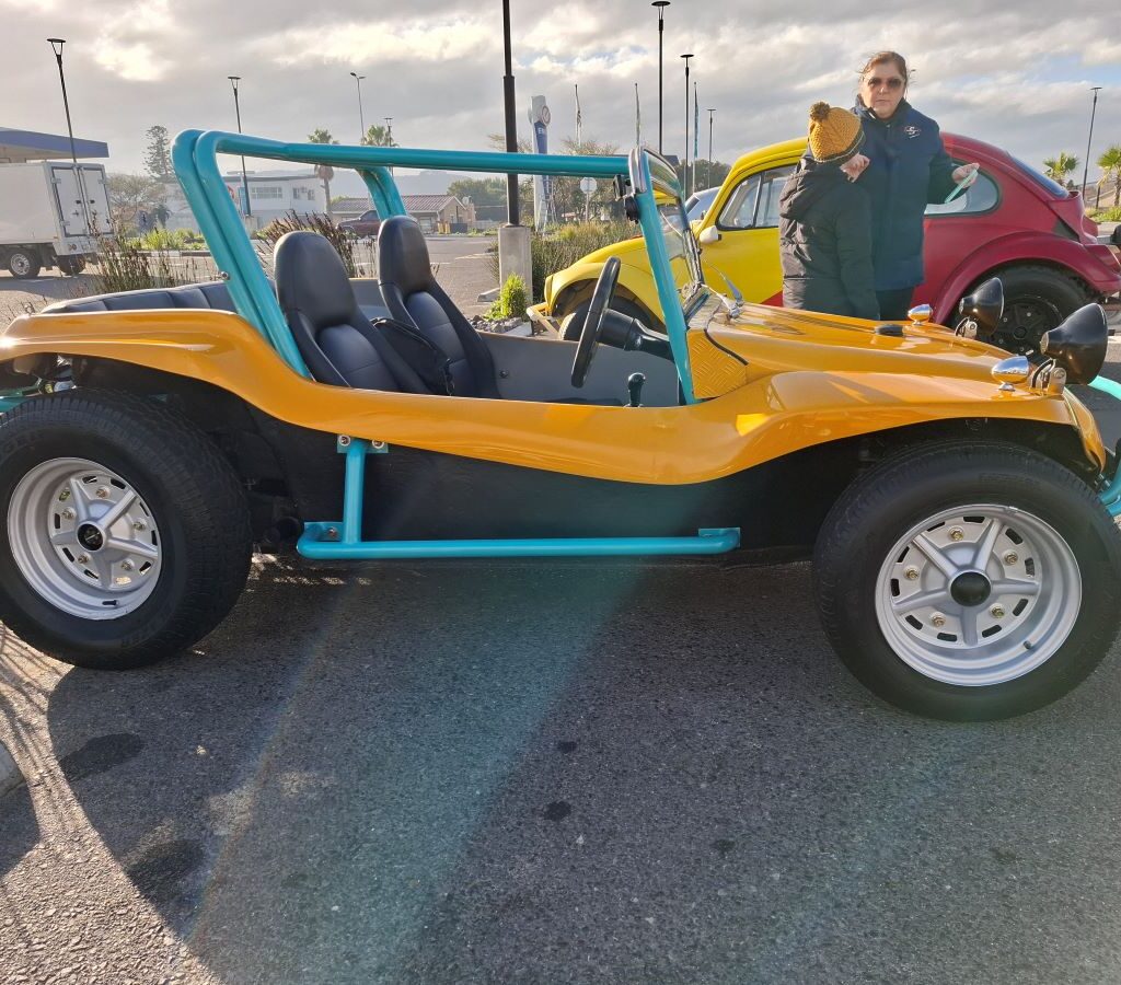 Yellow VW Air-Cooled Beamish beach buggy at Wild Buggers 'Revving Up for the Lens' cruise