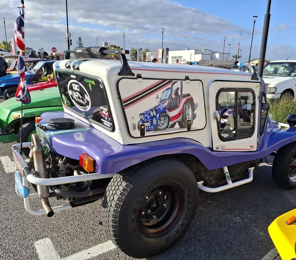 Rory's purple Kestrel KartKraft beach buggy VW Air-Cooled at Wild Buggers 'Revving Up for the Lens' cruise
