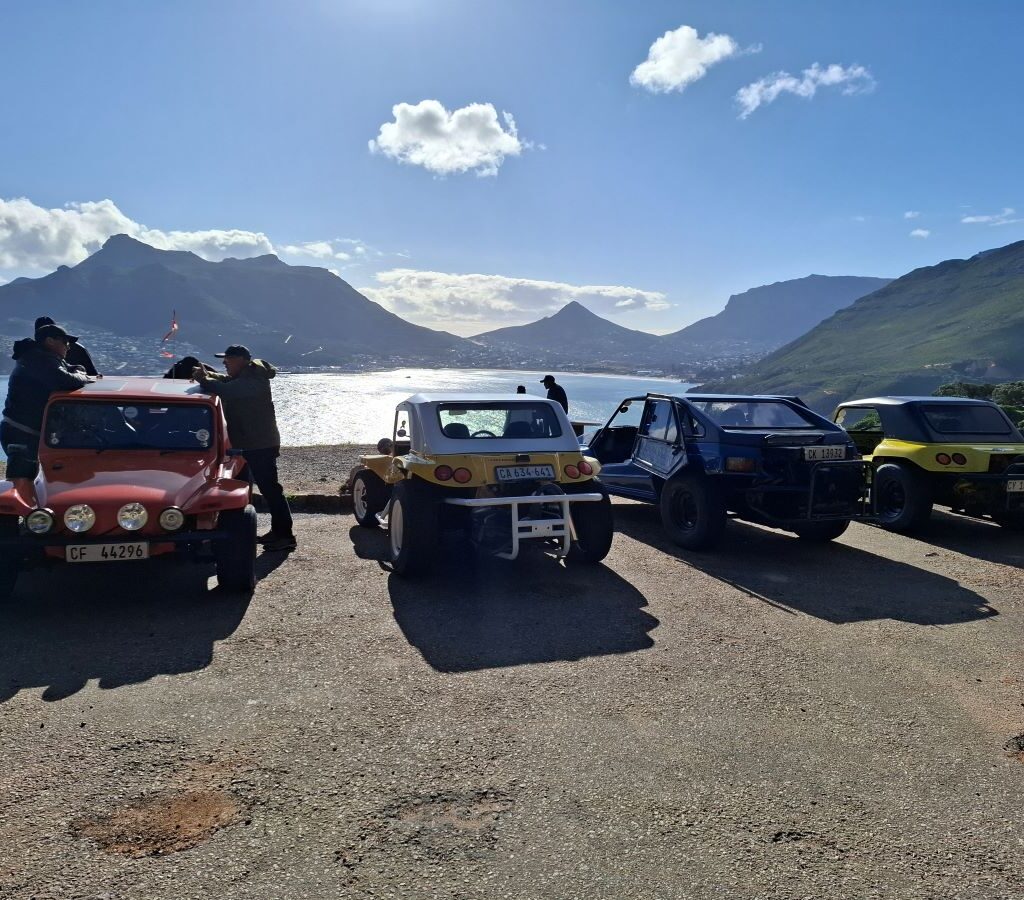 Wild Buggers club members enjoying scenic views during beach buggy cruise