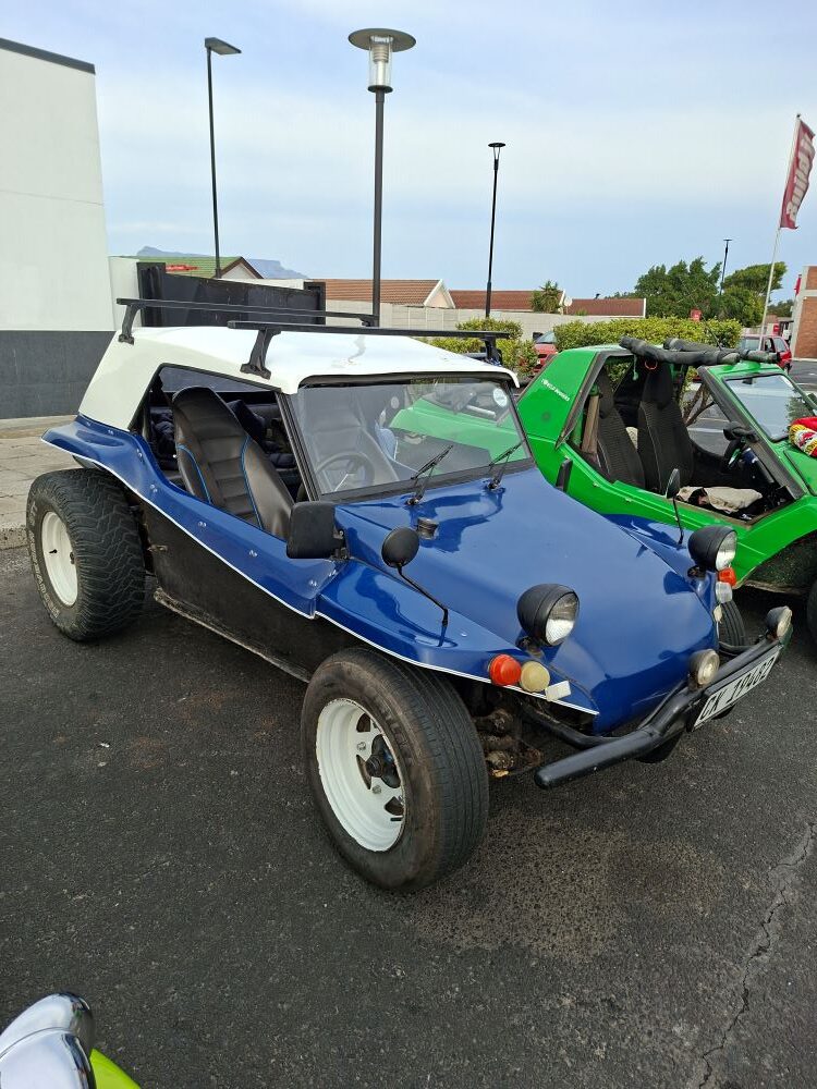 Chris Ter Haar's blue Beamish beach buggy parked up and ready before heading out on the club run.